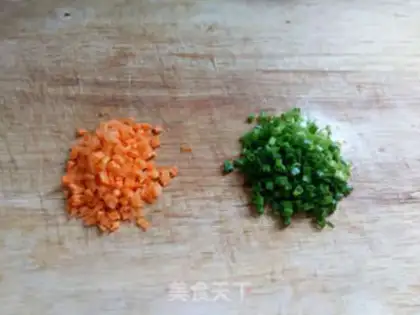 Make Meat and eggs pancakes step 1