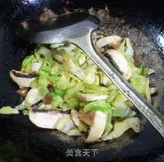 Make Fresh mushrooms and cabbage step 9