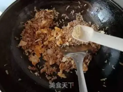 Make Meatloaf for egg and rice step 9