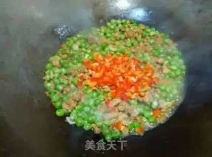 Make Meat and pea rice step 12