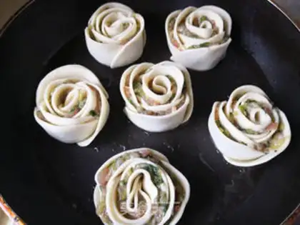 Make Rose fried dumplings step 5