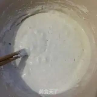 Make A green eggcake step 1