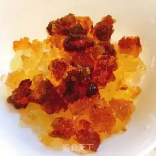Make Peach glue, honey soap step 1