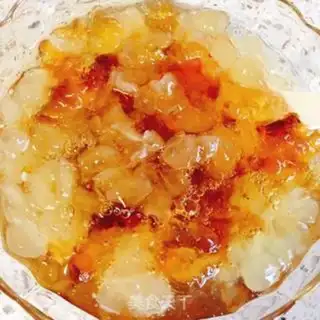 Make Peach glue, honey soap step 4
