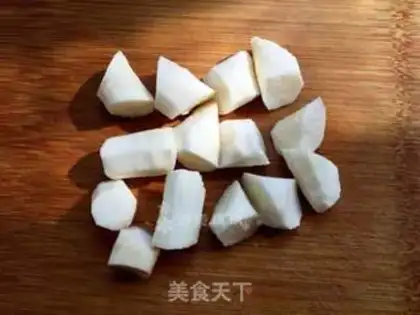 Make Clear the rooster belly soup step 7