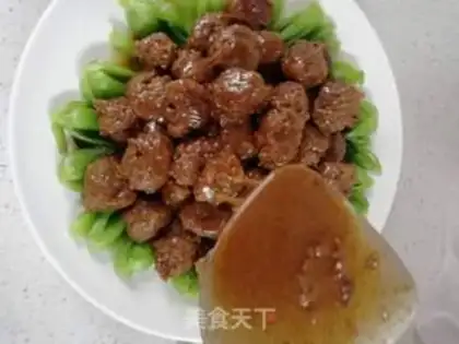 Make Red meatballs step 9