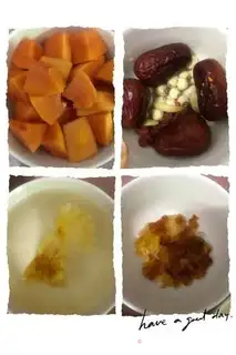 Make Peach and papaya step 0