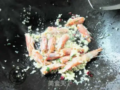 Make Garlic shrimp step 5