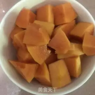 Make Peach and papaya step 1