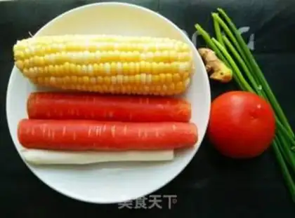Make Corn carrots, broccoli step 1