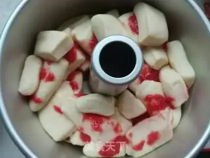 Make A hand tore jam bread step 12
