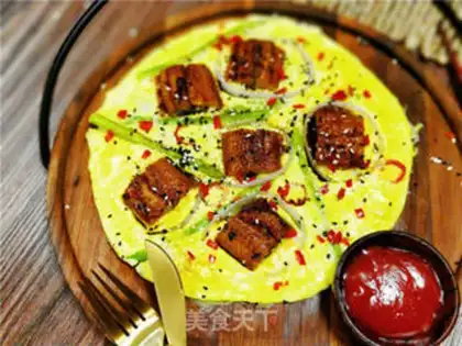 Make Milk eel omelet step 9
