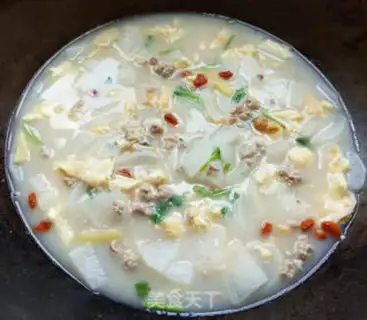 Make Meat and egg radish soup step 10