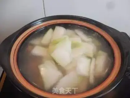 Make Poongullion fan soup step 2