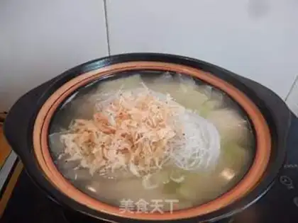 Make Poongullion fan soup step 3