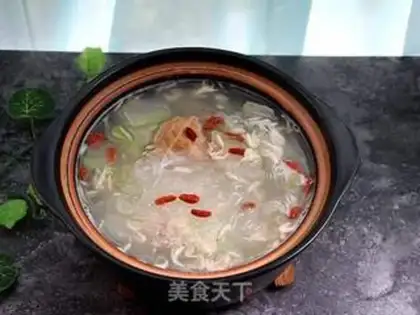 Make Poongullion fan soup step 4