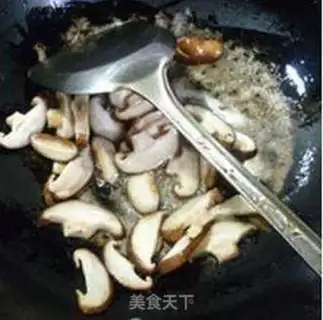 Make Fry beans with mushroom tails step 6