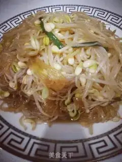 Make A soybean sprouts fan step 0