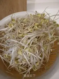 Make A soybean sprouts fan step 1