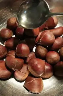 Make Baked chestnuts step 2