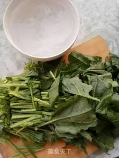 Make A spinach fried fan step 1