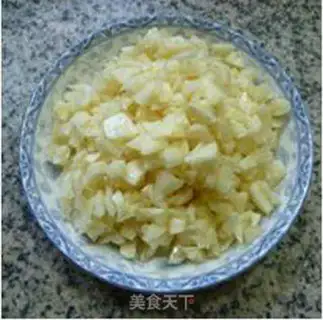 Make Garlic snow step 1