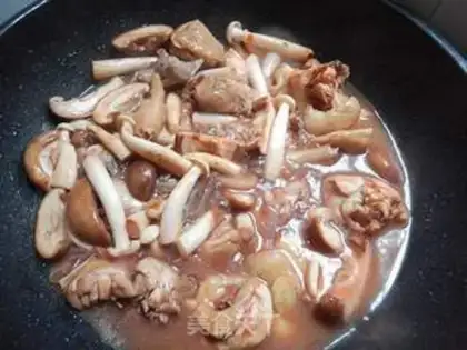 Make Chicken with mushroom sauce step 6