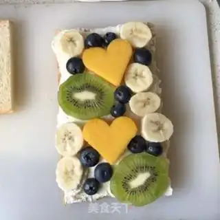 Make Open fruit sandwich step 4