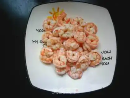 Make cucumber shrimp step 4