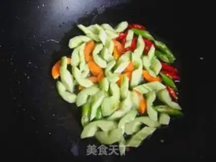 Make cucumber shrimp step 9