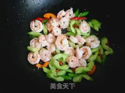 Make cucumber shrimp step 11