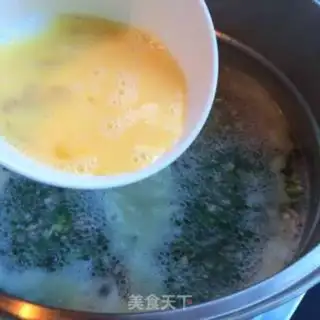 Make A bouquet of green mushrooms and eggs step 6
