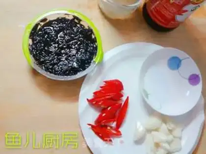 Make Fresh squid mushrooms and green beans step 4