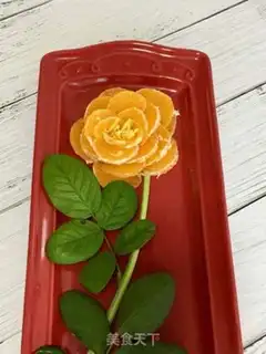 Make Orange roses step 7