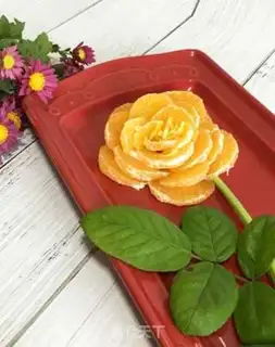 Make Orange roses step 9