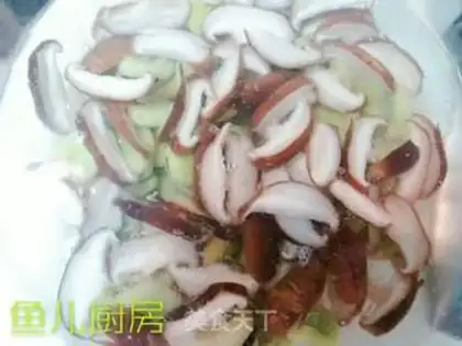 Make Fresh squid mushrooms and green beans step 8