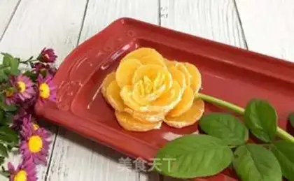 Make Orange roses step 10