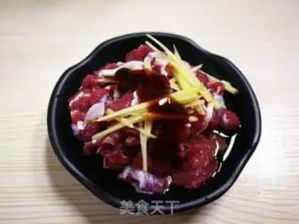 Make violet beef step 2