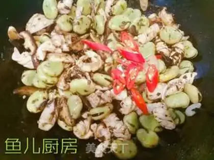 Make Fresh squid mushrooms and green beans step 15