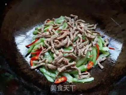 Make Celery fried meat step 5