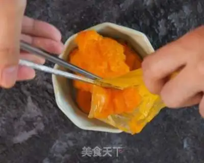 Make Sweet and delicious pumpkin mud step 7