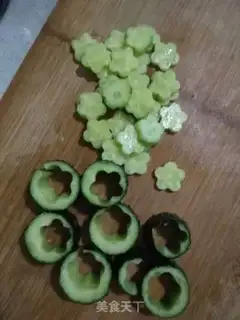 Make A quail egg cucumber step 1