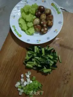 Make A quail egg cucumber step 2