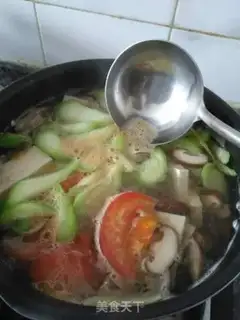 Make Tofu round soup step 13