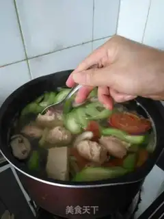 Make Tofu round soup step 14