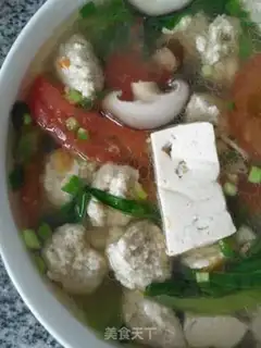 Make Tofu round soup step 18
