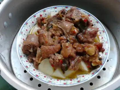 Make Steam chicken step 11