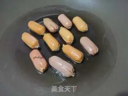 Make octopus sausage step 2