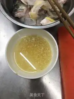 Make A garlic fan with a shrimp step 0