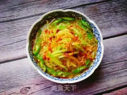 Make radish noodle step 6